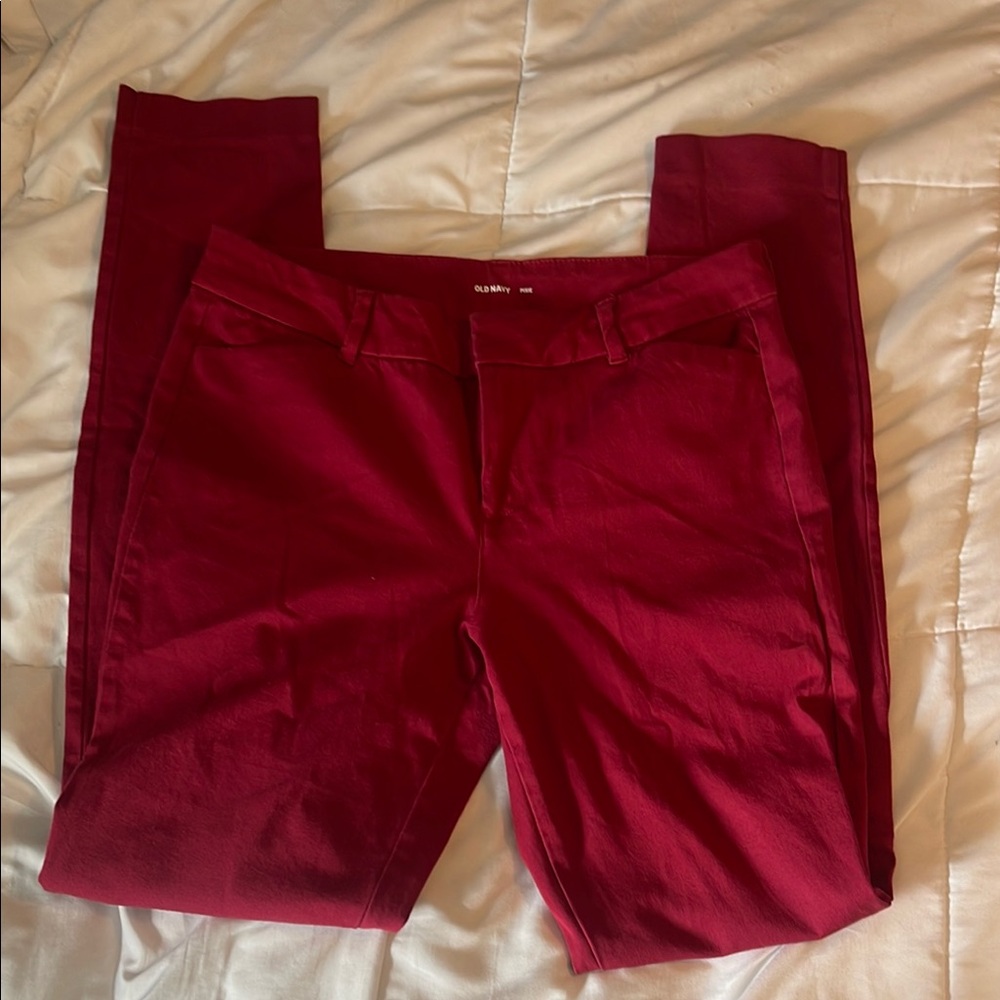 Old Navy Burgundy Pixie Trousers